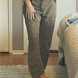 Free people utility Olive Green Pants